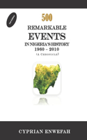 500 Remarkable Events in Nigeria's History 1960 - 2010: ( A Chronicle)
