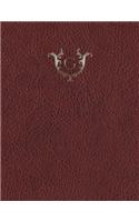 Monogram "G" Grid Sketchbook: (7 Monogram Red 150 Grid-Sketch)