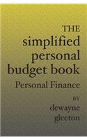 The Simplified Personal Budget Book