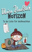 Meine Herzblut Notizen To Do Liste für Weihnachten: Notizbuch zum ausfüllen mit To Do Liste für Weihnachten