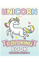 Unicorn Coloring Book for Kids Ages 2-4