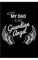 My Dad Is My Guardian Angel: Hangman Puzzles - Mini Game - Clever Kids - 110 Lined Pages - 6 X 9 In - 15.24 X 22.86 Cm - Single Player - Funny Great Gift
