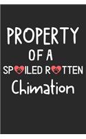 Property Of A Spoiled Rotten Chimation: Lined Journal, 120 Pages, 6 x 9, Chimation Dog Gift Idea, Black Matte Finish (Property Of A Spoiled Rotten Chimation Journal)