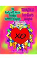 XO Kærlighed & Hjerter farve bog 20 nemme tegninger DENMARK XO Love Hearts Coloring Book 20 Easy Drawings for Children & Adults Love Reminders by Artist Grace Divine