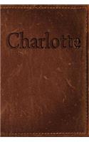 Charlotte: Simulated Leather Writing Journal