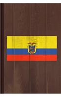 Ecuador Flag Journal Notebook