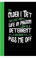 The Older I Get the Less Life in Prison Is a Deterrent So Don't Piss Me Off