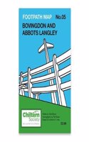 Chiltern Society Footpath Map No. 5 - Bovingdon and Abbots Langley
