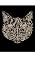 Metallic Cat Notebook