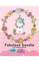 Fabulous Doodle Coloring Book for Girl