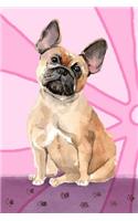 Bullet Journal Notebook for Dog Lovers, French Bulldog Sitting Pretty 3: 162 Numbered Pages with 150 Dot Grid Pages, 6 Index Pages and 2 Key Pages for Journaling, Writing, Planning and Doodling, for Women, Men, Kids, Easy