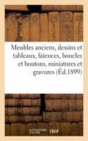Meubles Anciens, Dessins Et Tableaux, Anciennes Faïences, Boucles Et Boutons, Miniatures Et Gravures: Antiques, Collection de Cocardes Françaises