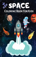 Space Coloring Book For Kids Ages 4-8