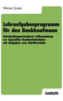 Lehraufgabenprogramm Für Den Bankkaufmann