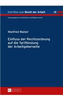 Einfluss der Rechtsordnung auf die Tarifbindung der Arbeitgeberseite
