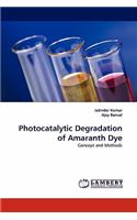 Photocatalytic Degradation of Amaranth Dye