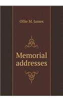 Memorial addresses