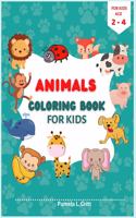 = Animals Coloring Book for Kids Age 2-4