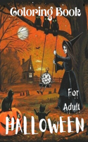 Halloween Coloring Book For Adult.