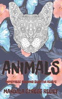 Antistress Coloring Book for Adults - Animals - Mandala Stress Relief