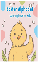 Easter Alphabet Coloring Book For Kids: 26 unique Cute Easter Egg Alphabet Coloring Page for kids