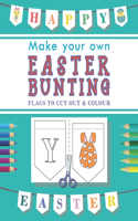 Easter Bunting: Colouring activity book with cut outs for kids aged 3+