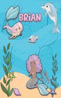 Handwriting Practice 120 Page Mermaid Pals Book Brian: Primary Grades Handwriting Book K-2