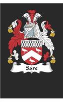 Sare: Sare Coat of Arms and Family Crest Notebook Journal (6 x 9 - 100 pages)