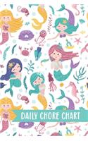 Daily Chore Chart: Mermaid Ocean Kids Weekly Checklist Task Family Behavior Journal Small Reward Tracking Organizer List For Children Routine Reusable Chores Responsib