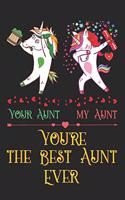 Your Aunt My Aunt: Cute Unicorn Journal and Small Lined Notebook for the Best Aunt Ever, Novelty Mothers Day Gifts for Aunts, Auntie Composition Sketchbook with Rainbo