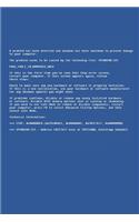 A Problem Has Been Detected: Bluescreen / Blue Screen Notizbuch / Tagebuch / Heft Mit Linierten Seiten. Notizheft Mit Linien, Journal, Planer Für Termine Oder To-Do-Liste.