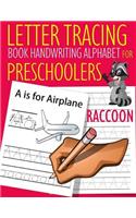 Letter Tracing Book Handwriting Alphabet for Preschoolers Raccoon