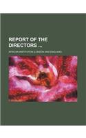 Report of the Directors (Volume 1-5)