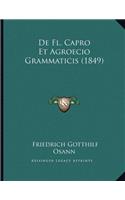 De Fl. Capro Et Agroecio Grammaticis (1849)