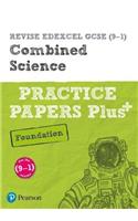 Pearson REVISE Edexcel GCSE Combined Science Foundation Practice Papers Plus - 2023 and 2024 exams