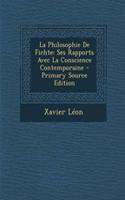 La Philosophie de Fichte