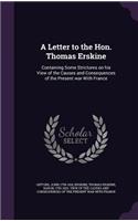A Letter to the Hon. Thomas Erskine