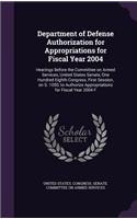 Department of Defense Authorization for Appropriations for Fiscal Year 2004: Hearings Before the Committee on Armed Services, United States Senate, One Hundred Eighth Congress, First Session, on S. 1050, to Authorize Appropri