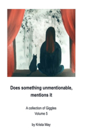 does something unmentionable, mentions it