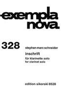 Inschrift: Clarinet Solo