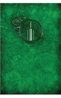 Monogram Cricket Notebook: Blank Journal Diary Log(55 Monogram Verdant 150 Lined)
