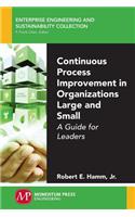 Continuous Process Improvement in Organizations Large and Small