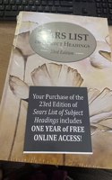 Sears List of Subject Headings, 23rd Edition: Includes One Year of Free Online Access