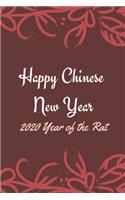 2020 year of the rat Notebook Journal - Chinese Happy new year: Original College Ruled Lined Paper , Perfect gift Better than greeting card, size 6*9 inch, 110 pages