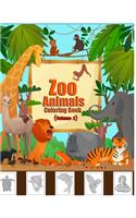 Zoo Animals Coloring Book: Awesome Forest and farm Animals Mandala Coloring Book for Girls, Cute Horses, Birds, Owls, Elephants, Dogs, Cats, Turtles, Bears, Rabbits, Ages 4-8,