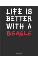 Life is Better With A Beagle Notebook
