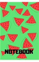 Notebook: watermelon notebook 120 white paper lined for writing - Black Math, Physics, Science Exercise BookFor Students, Kids, Teens, Boys, Girls