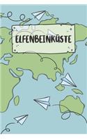 Elfenbeinküste: Liniertes Reisetagebuch Notizbuch oder Reise Notizheft liniert - Reisen Journal für Männer und Frauen mit Linien