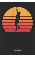 Notebook: Retro Vintage Climbing Themed Notebook (6x9 inches) with Blank Pages ideal as a Boulder Climb Journal. Perfect as a Bouldering Book for all Bouldere