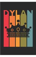 Dylan: Vintage Custom Personalized Lined Name Notebook, Diary, Journal - Retro Birthday, Christmas Gifts for Son, Nephew, Brother, Dad, Father: Medium Coll